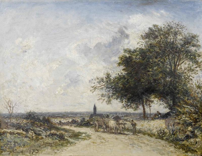 Johan Barthold Jongkind A pastoral landscape France oil painting art